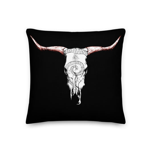 Rune Skull Premium Pillow