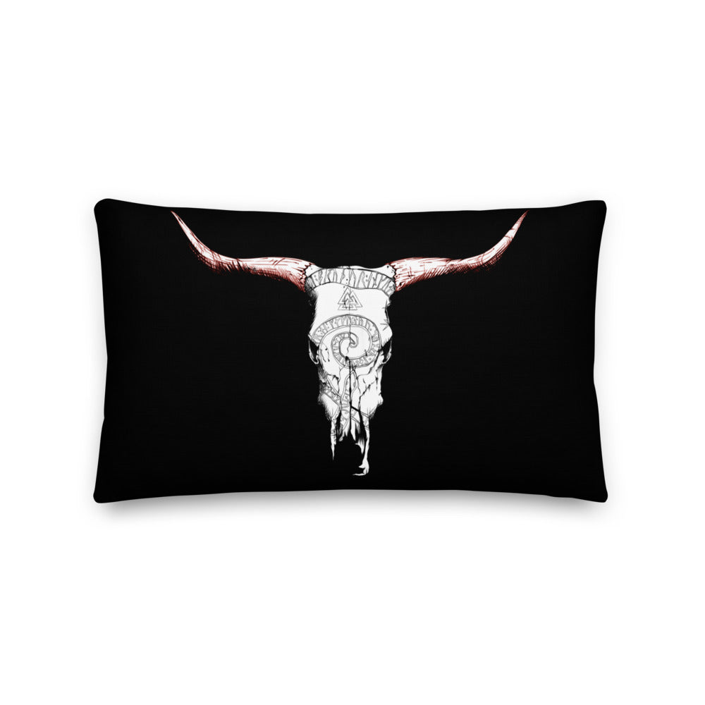 Rune Skull Premium Pillow