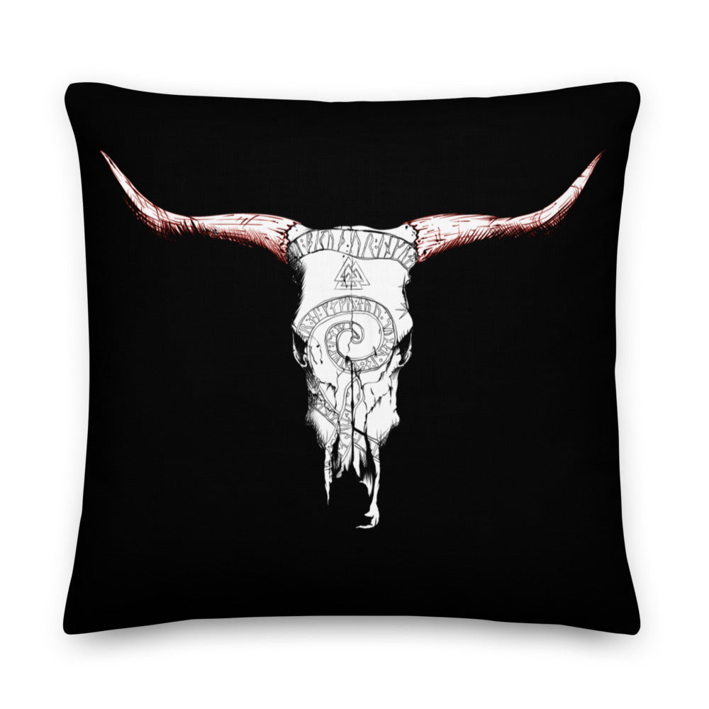 Rune Skull Premium Pillow