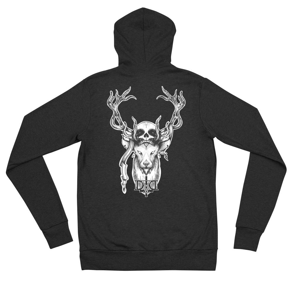 Unisex Skullcap Zip Hoodie