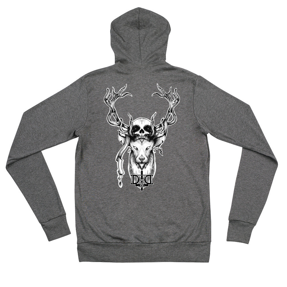 Unisex Skullcap Zip Hoodie