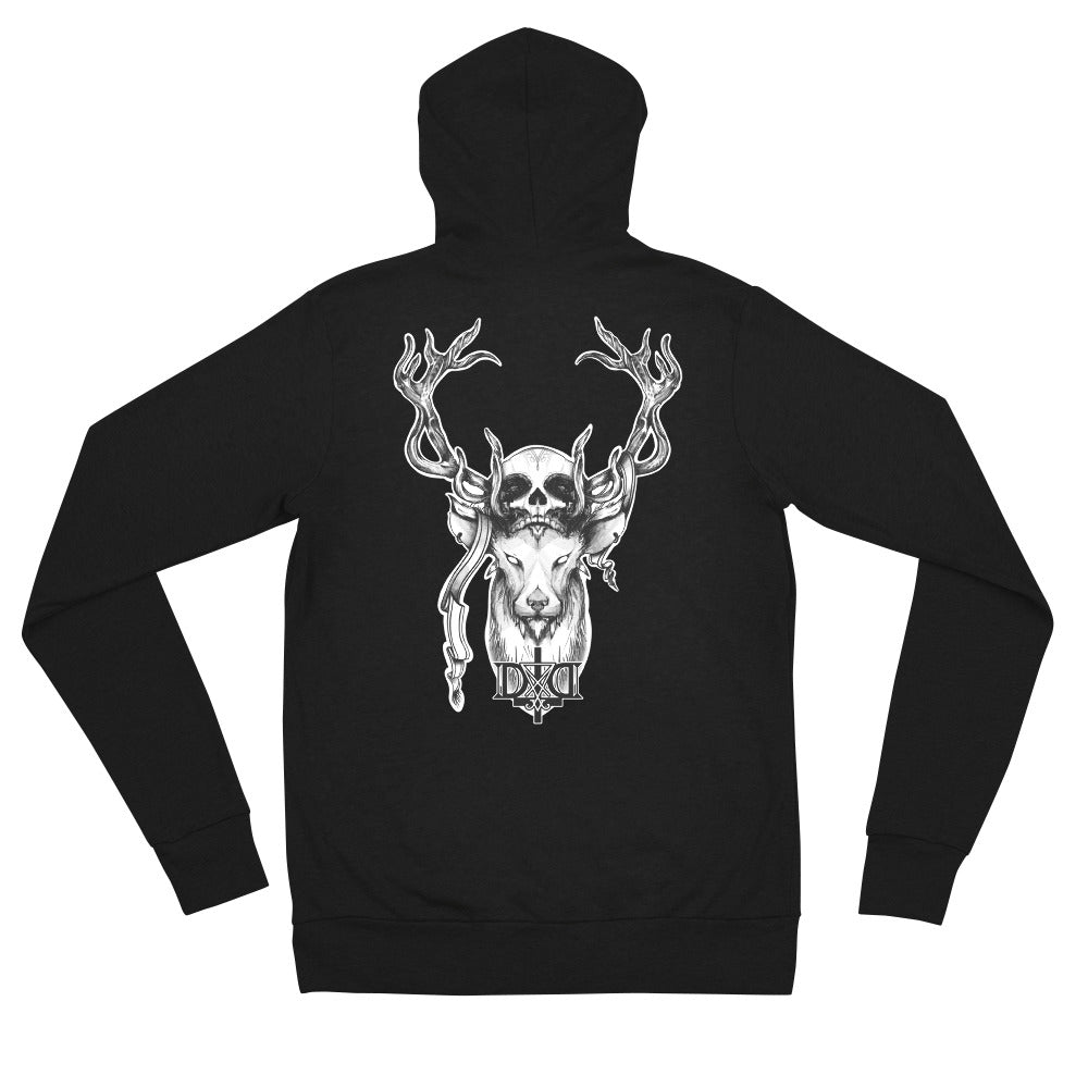 Unisex Skullcap Zip Hoodie